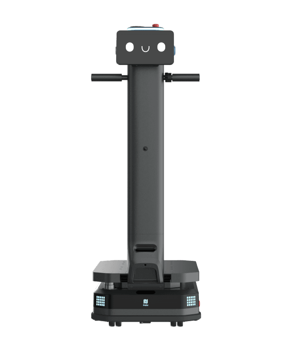 Průmyslový robot AMR T 600 s ergonomickou rukojetí a displejem.